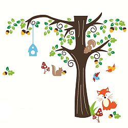 Sada samolepek Fanastick Nut Tree And Fox