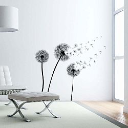 Sada samolepek na zeď Ambiance Flying Dandelions