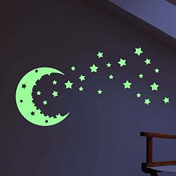 Sada svítících samolepek Fanastick Moon and Stars