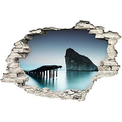 Samolepka Ambiance Bridge on The Sea, 60 x 90 cm