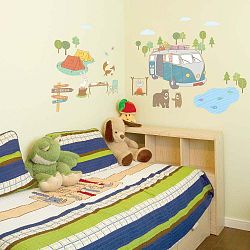Samolepka Ambiance Camping Car and Bears