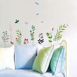 Samolepka Ambiance Grass and Butterflies