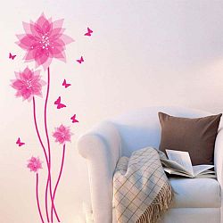 Samolepka Fanastick Flowers and Butterflies Wall