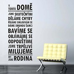 Samolepka na stěnu Wallvinil V tomto domě