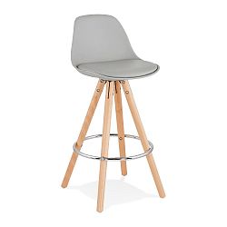 Šedá barová židle Kokoon Anau, výška sedu 64 cm