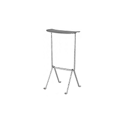 Šedá barová židle Magis Officina, výška 75 cm