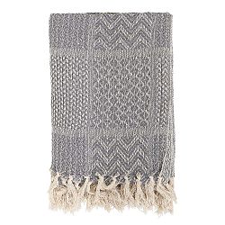 Šedá deka Bloomingville Throw, 130 x 160 cm
