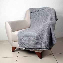 Šedá deka Homemania Tete, 170 x 130 cm
