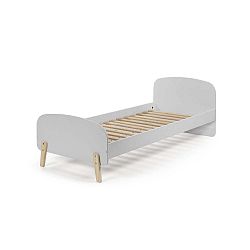 Šedá dětská postel Vipack Kiddy, 200 x 90 cm