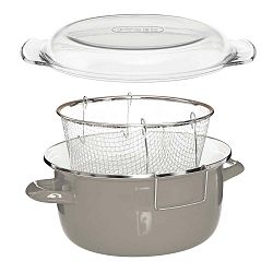 Šedá fritéza Premier Housewares Deep Fryer