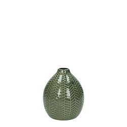 Šedá keramická váza HF Living, 13 cm