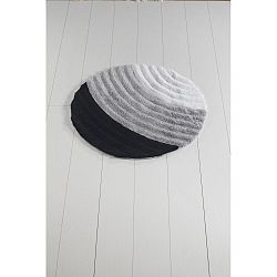 Šedá koupelnová předložka Well Cap, ⌀ 90 cm