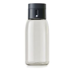 Šedá lahev s počítadlem Joseph Joseph Dot, 400 ml
