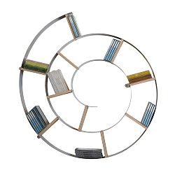 Šedá nástěnná knihovna Kare Design Snail