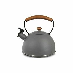 Šedá nerezová konvice na čaj 3 l Wooden – Orion
