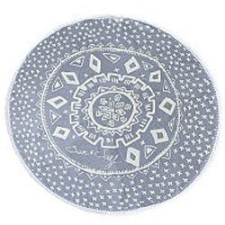 Šedá plážová deka Sun & Surf Mandala Rombo