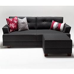 Šedá pohovka levý roh Balcab Home Ingrid