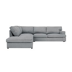 Šedá pohovka The Classic Living Charles, levý roh