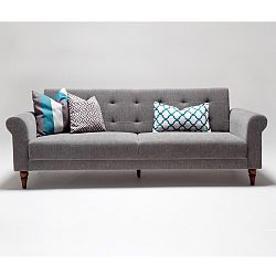 Šedá rozkládací pohovka Balcab Home Gina