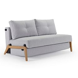 Šedá rozkládací pohovka Innovation Cubed Wood