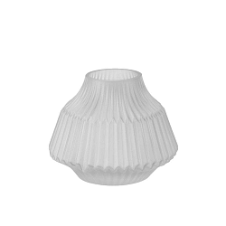 Šedá skleněná váza PT LIVING, Ø 16 cm