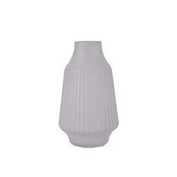 Šedá skleněná váza PT LIVING StripES, Ø 16 cm