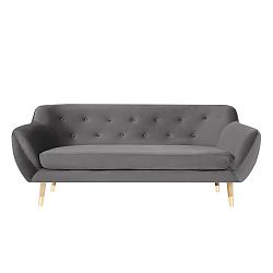 Šedá třímístná pohovka Mazzini Sofas Amelie
