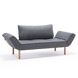 Šedá variabilní pohovka Innovation Zeal Dark Wood