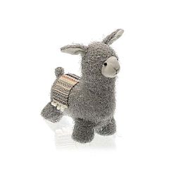 Šedá zarážka do dveří ve tvaru lamy Versa Llama