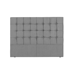 Šedé čelo postele Kooko Home Hasso, 120 x 140 cm