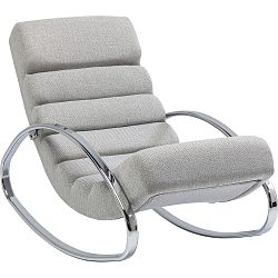Šedé houpacé křeslo Kare Design Manhattan