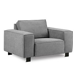 Šedé křeslo Kooko Home Modern