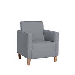 Šedé křeslo Max Winzer Milla Leather Gray