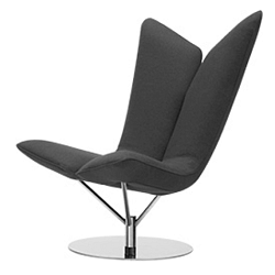 Šedé křeslo Softline Angel Felt Melange Grey