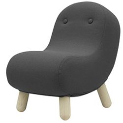 Šedé křeslo Softline Bob Felt Melange Grey