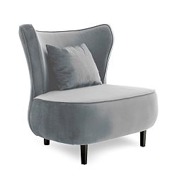 Šedé křeslo Vivonita Douglas Love Seat