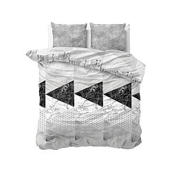 Šedé povlečení Sleeptime Marble Art, 240 x 220 cm