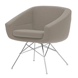 Šedobéžové křeslo Softline Aiko Valencia Sand