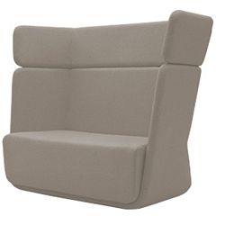 Šedobéžové křeslo Softline Basket Valencia Sand