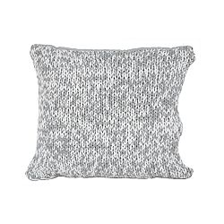 Šedobílý polštář Ego Dekor Double Knit, 45 x 45 cm