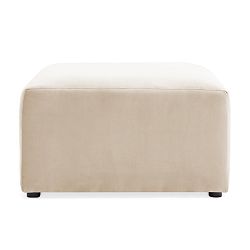 Šedokrémová podnožka Vivonita Velvet Cube