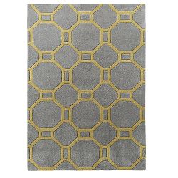 Šedožlutý koberec Think Rugs Tile 120 x 170 cm