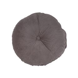 Šedý bavlněný polštář PT LIVING, ⌀ 45 cm