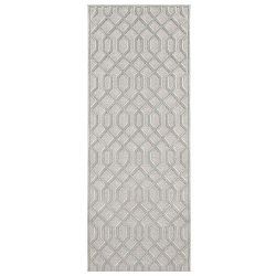 Šedý běhoun Mint Rugs Shine Karro, 80 x 250 cm