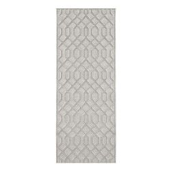 Šedý běhoun z viskózy Mint Rugs Caine, 80 x 250 cm