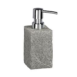 Šedý dávkovač mýdla Wenko Granite