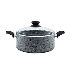 Šedý hrnec s pokličkou Evdokia, ø 30 cm