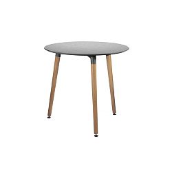 Šedý jídelní stůl Leitmotiv Elementary, ø 75 cm