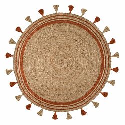 Šedý jutový koberec Flair Rugs Istanbul, ⌀ 150 cm