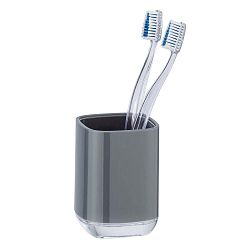 Šedý kelímek na zubní kartáčky Wenko Masone